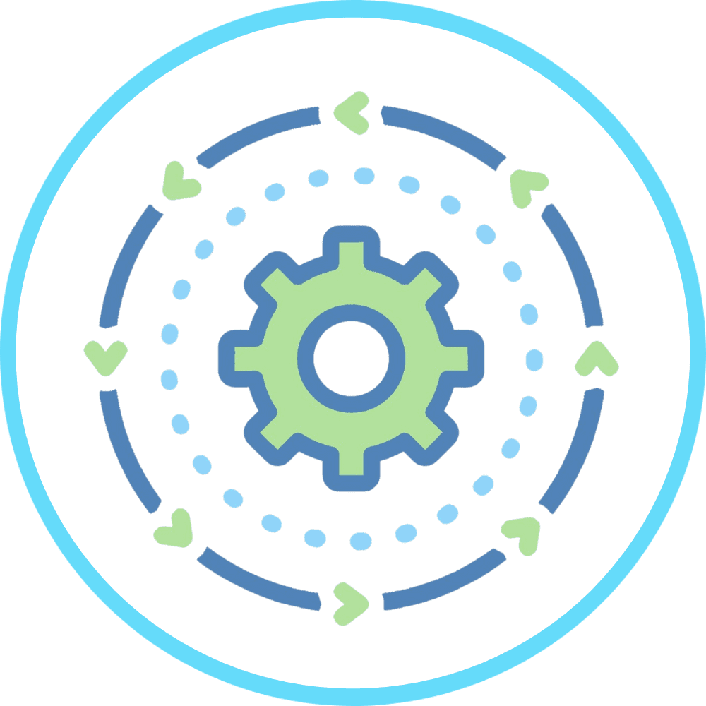 Workflow Automation Software symbolization with gear turning