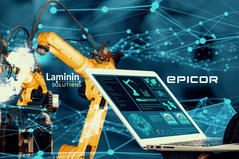 modern manufacturing facility with robotics and AI